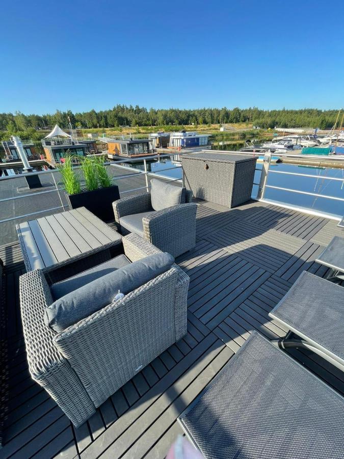 Hausboot Vroni Am Baerwaldersee Klitten Dış mekan fotoğraf