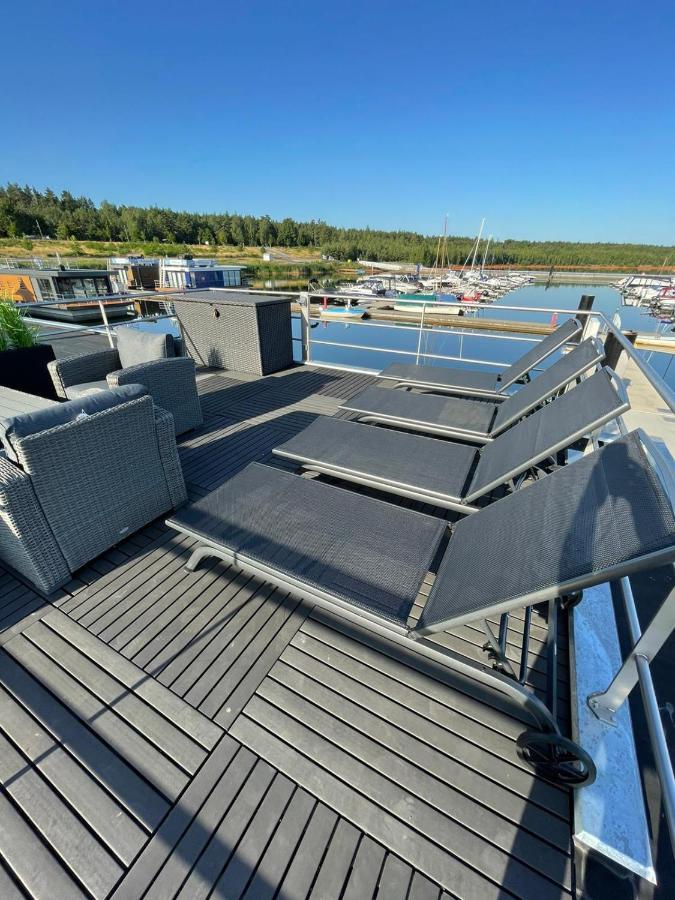 Hausboot Vroni Am Baerwaldersee Klitten Dış mekan fotoğraf